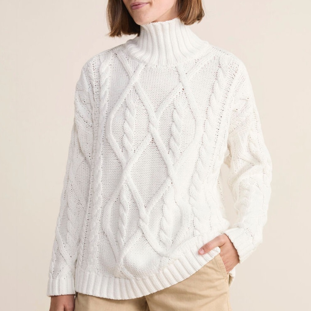 Vineyard Vines Oversized Fisherman Mockneck Sweater XS